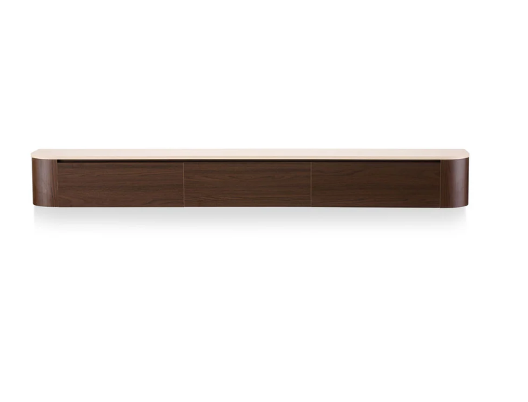Japandi Tv Meubel Walnoot X Travertine