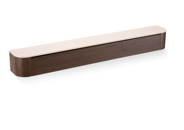 Japandi Tv Meubel Walnoot X Travertine