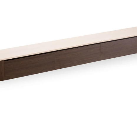 Japandi Tv Meubel Walnoot X Travertine