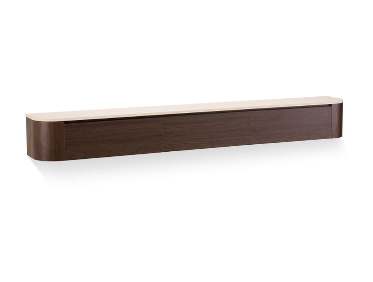 Japandi Tv Meubel Walnoot X Travertine