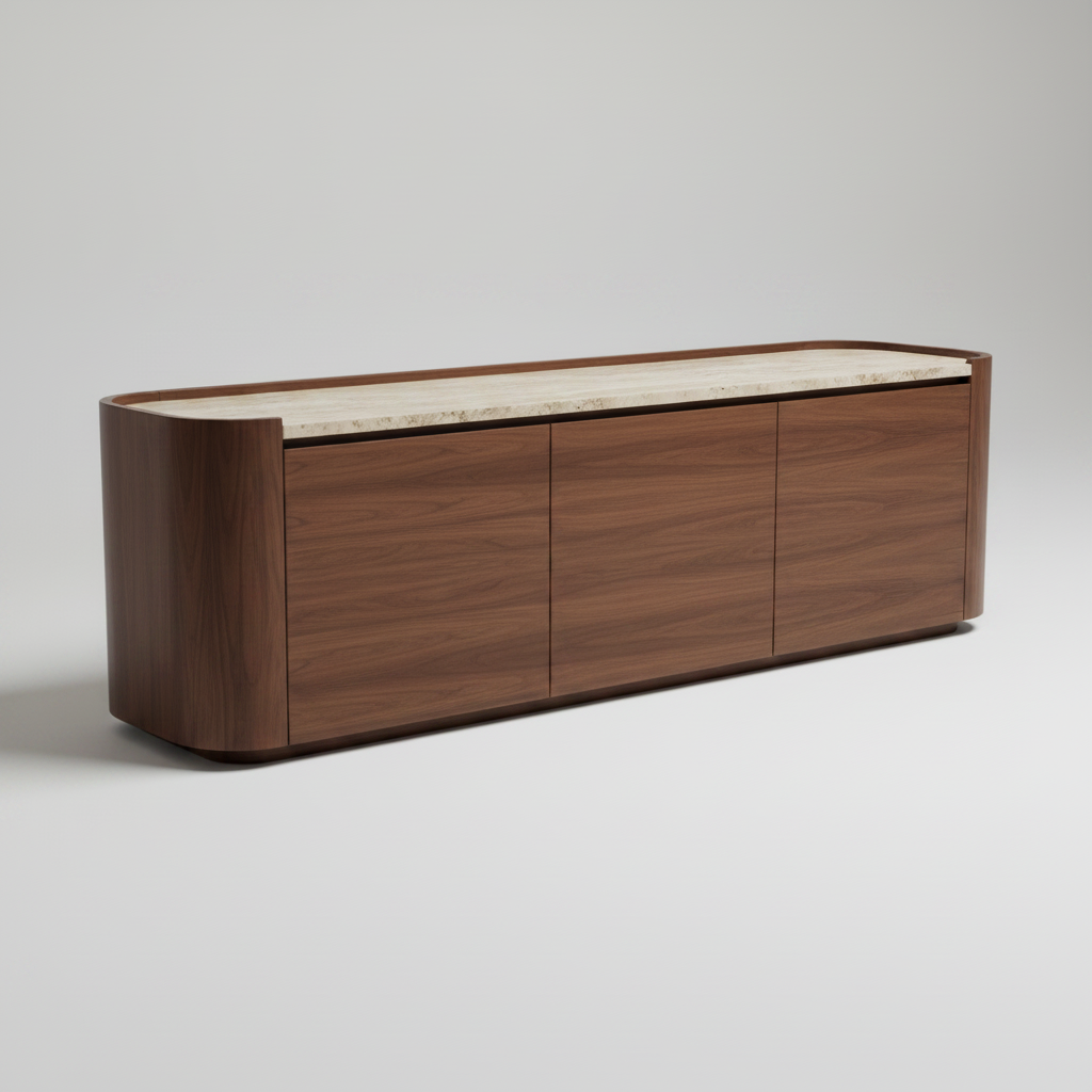 Serena Curve Sideboard Angle