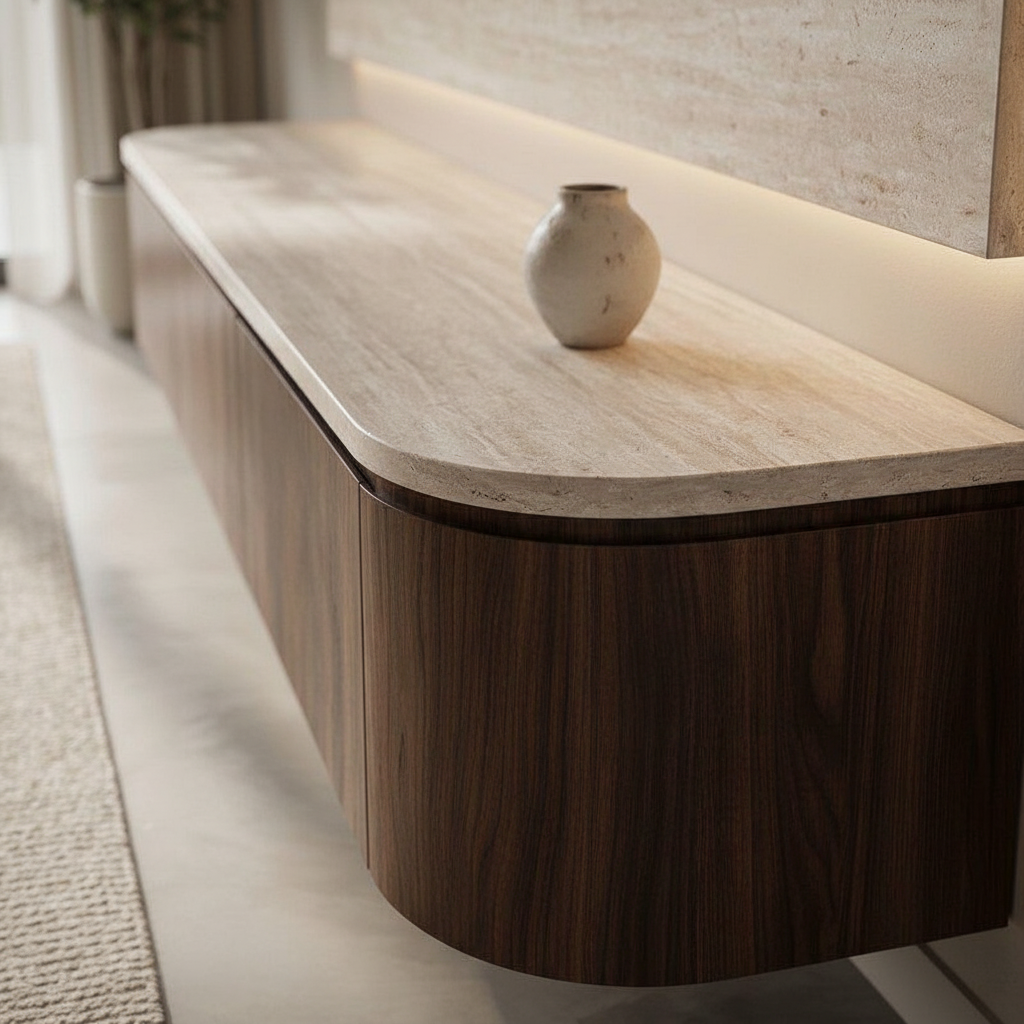 Travertine Walnoot Detail